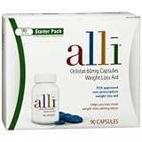 Alli Weight-Loss Aid, Orlistat 60mg Capsules, 90-Count Starter Pack ~ alli