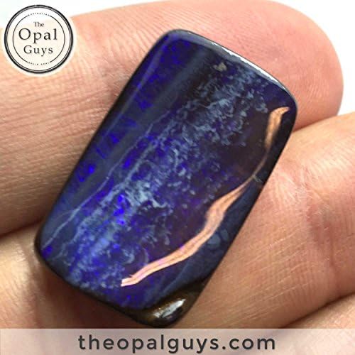 26.8CT Purple Pendant Drilled Australian Boulder Opal, Natural Stone Necklace, Solid Opals