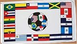 South American Soccer Flag - 3 foot by 5 foot Polyester (NEW)