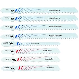 Vermont American 30634 8-Piece Bi-metal T-shank Jig Saw Blade Set by Vermont American