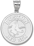 Boston Red Sox Round Logo Giant Charm/Pendant -Choose from 14K/10K, Stainless Steel or Gold Plated