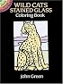 Wild Cats Stained Glass Coloring Book (Dover Little Activity Books)