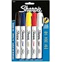 Sharpie Oil Based Paint Markers Medium Assorted 5 pack Black Blue Red White Yellow