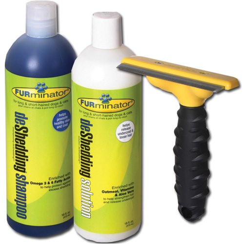 Furminator Deshedding Kit with Large 4 Inch Brush