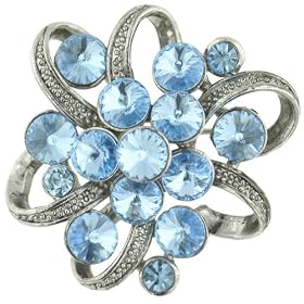 Atom Flower Pin Brooch by Pugster