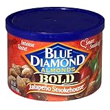 Blue Diamond Almonds, Bold Jalapeno Smokehouse, 6-Ounce Can (Pack of 6) Blue Diamond Almonds, Bold Jalapeno Smokehouse, 6-Ounce Can (Pack of 6)