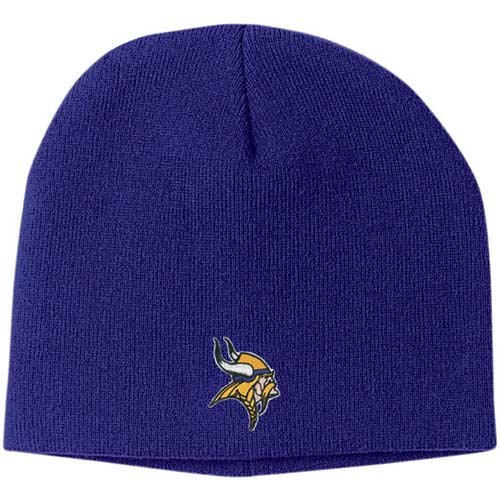 NFL Men's End Zone Uncuffed Knit Hat - K173Z (Minnesota Vikings, One Size Fits All)