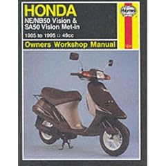 Honda NE/NB50 Vision and SA50 Vision Met-in Owner's Workshop Manual (Haynes Owners Workshop Manuals)