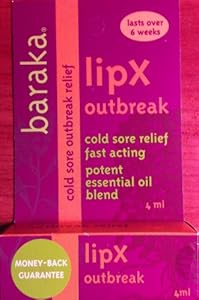 Natural Cold Sore Treatment - LipX Outbreak - Cold Sore treatment relief fast acting - Potent Essential oil Blend tea tree, hyssop, Melissa, eucalyptus, citriodora, palmarosa, lavadin.
