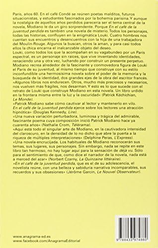 En el cafe de la juventud perdida (Spanish Edition)