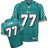Jake Long Reebok NFL Aqua Premier Miami Dolphins Jersey - X-Large