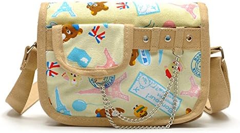 Lady Lucy Girls' Rilakkuma Small X-Body Canvas &amp; Chain Shoulder Bag