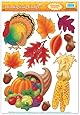 Thanksgiving Clings Party Accessory (1 count) (11/Sh)