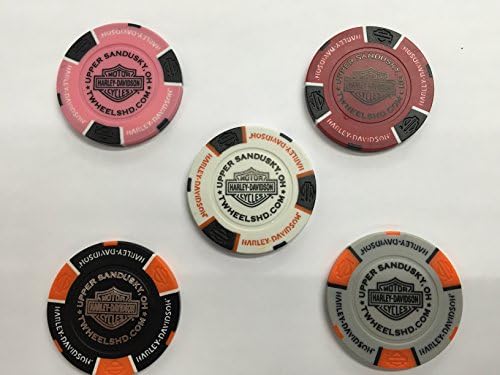 Thiels Wheels 5 Piece Poker Chip Set
