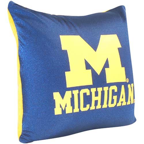 My Team Michigan Wolverines Squishy Microbead Square Pillow