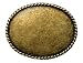 Apparel : Western Plain Oval Hammered Vintage Belt Buckle
