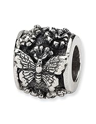 Sterling Silver Butterfly Bali Charm Bead Fits Pandora Chamilia Biagi Bracelet