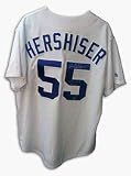 Orel Hershiser Autographed Los Angeles Dodgers Jersey Inscribed with 88 WS MVP and NL CY