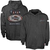 NBA Sportiqe-ESPN Cleveland Cavaliers Charcoal Pancakes Distressed Full Zip Hoody Sweatshirt (Large)