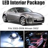 Nissan 350Z White Interior LED Package (5 Pieces)