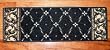 Washable Carpet Stair Treads - Trellis Black