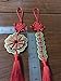 Uniquelover Chinese Antique Traditional Red Enless Knot Feng Shui Lucky Coins for Wealth and Good Fortune--3pcs