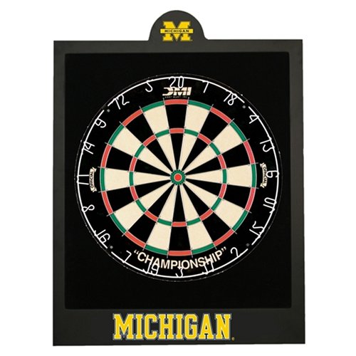 Michigan Wolverines NCAA Officially Licensed Dartboard Backboard by Frenzy Sports?