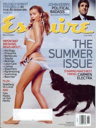 Esquire Magazine (Dec 2004) Carmen Electra on cover.