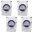 Colorado Rockies 4pc Square Shot Glass Set MLB Baseball
