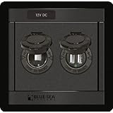 Blue Sea Systems 360 Panel with 12V DC Socket and Dual USB Charger