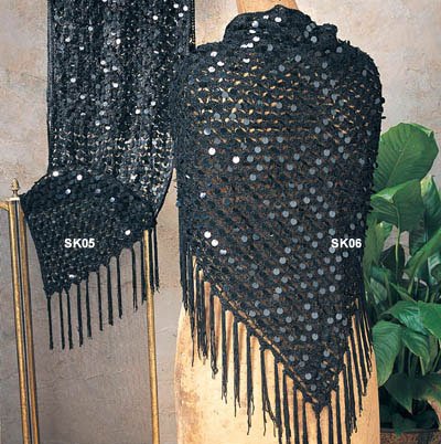 Black Beaded Shawl