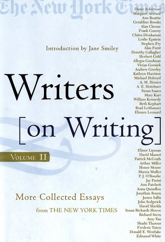 writers on writing volume ii more collected essays from the new york times writers on writing times books