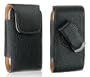 Premium Executive High Quality Leather Pouch Carrying Case cover Holster with Belt Clip For Motorola Adventure V750 / Motorola i9 Stature / Motorola Rapture VU30 / Motorola RAZR maxx Ve / Motorola RAZR VE20 / KRAVE ZN4 / Motorola RAZR2 V8 V9 V9m V9x / Motorola Renegade V950 (Vertical Leather Pouch Carry Case Black)