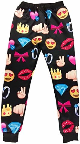 Womens 3D Emoji Jogger Sweatpant Sportswear s