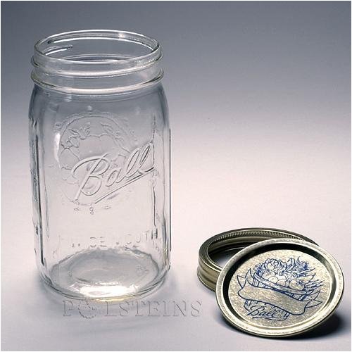 Jarden 67000 Ball 12 pack Wide Mouth 1 Quart Mason Jar by Jelly Jars