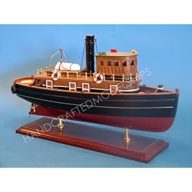 River Rat Tug Boat 18 Fishing Boat Authentic Models Replica Wooden Model Nautical Gifts... by Handcrafted Model Ships