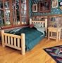 Northern White Cedar Queen Log Bed