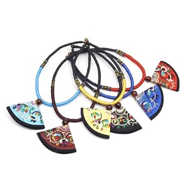 Ornate Fan Necklace (Assorted)||RF10F