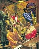 Cool Jazz Art Print Poster By Sarah Jenkins, 24  x 36 
