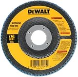 DEWALT DW8308 4-1/2-Inches x 7/8-Inches 60 Grit Zirconia Angle Grinder Flap Disc
