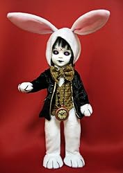 Mezco Toyz Living Dead Dolls Alice In Wonderland Figure Eggzorcist as The White Rabbit