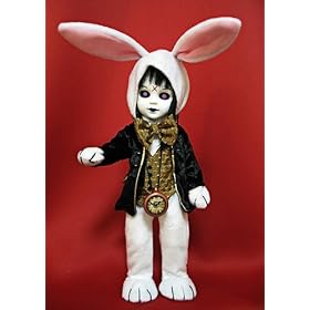  Mezco Toyz Living Dead Dolls Alice In Wonderland Figure Eggzorcist as The White Rabbit