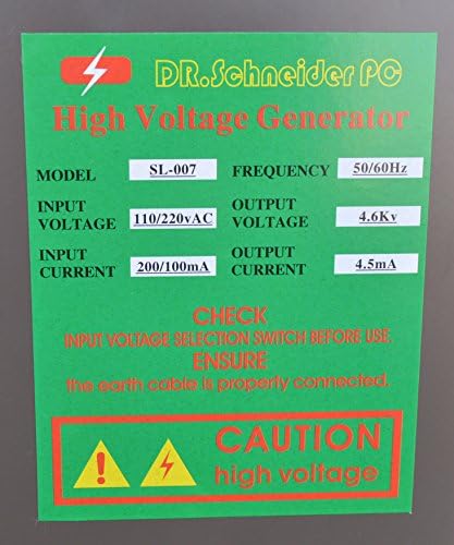 110V Ionizing Air Nozzle Static Electricity Electrostatic Elimination High Voltage Generator Item 160746