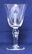Individually Hand Etched Lobster Water Glass 8" Set / 4