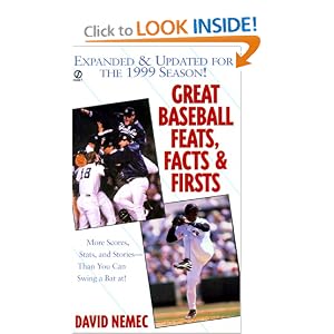 Great Baseball Feats Facts Firsts Great Baseball Feats Facts Firsts