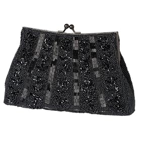 Fully Beaded, Metal Frame, Clutch, Evening Bag - Nicole (61 2406)