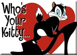 Penelope Pussycat Refrigerator Magnet