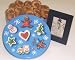 Scott's Cakes 1 lb. Cinnamon Apple Butter Cookies in a Christmas Cookie Tin with Hand Painted Theorem
