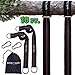 Sims-Tools - Tree Swing Hanging Kit Straps - 2 Extra Long Adjustable Straps 10ft and 2 Strong Carbines - Appropriate for Every Swing Set and Hammock - Outdoor Rope Swing - Quick and Easy Installation