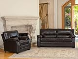 Brentwood 2-Pc Leather Sofa Set by Abbyson Living